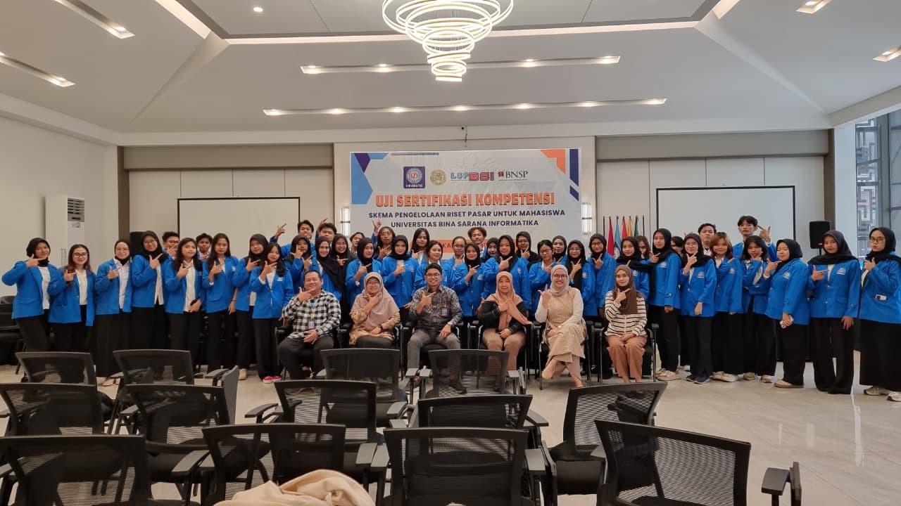 LSP UBSI Sukses Selenggarakan Uji Sertifikasi Kompetensi untuk Mahasiswa FEB UBSI Kampus Jatiwaringin pada Skema Sertifikasi Riset Pasar